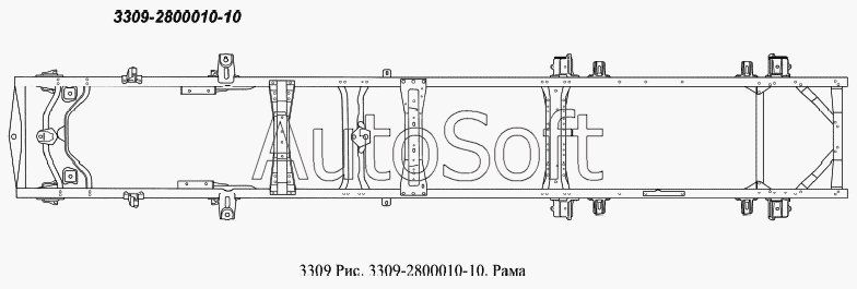 Газ 3302 рама чертеж