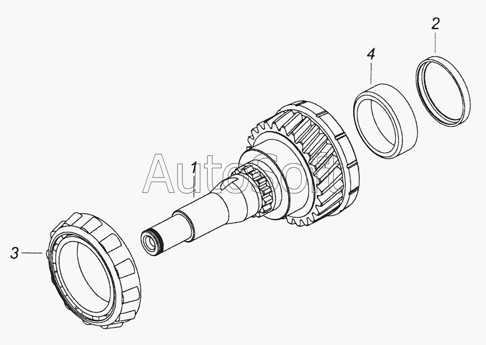 Кпп камаз 152 вторичный вал схема