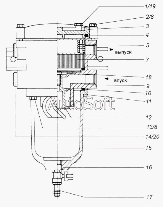 Схема подключения separ 2000