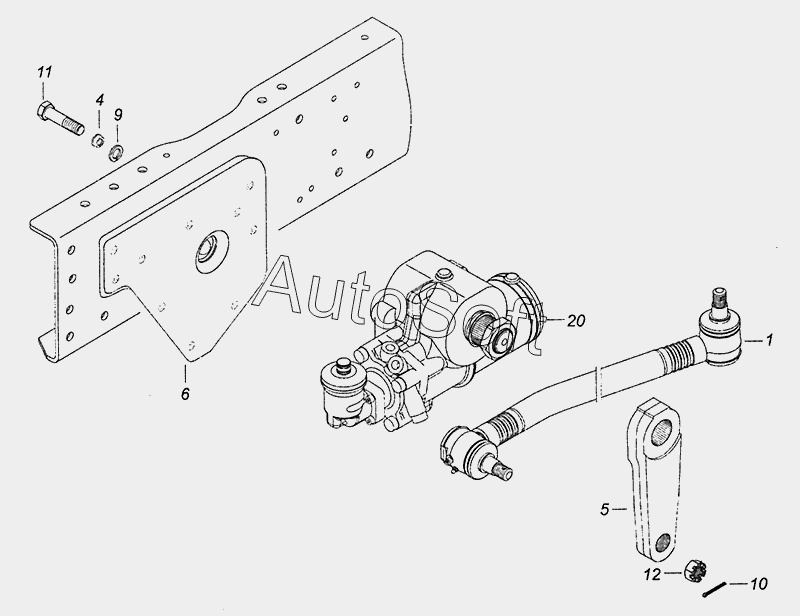 Рулевая камаз 6520 схема