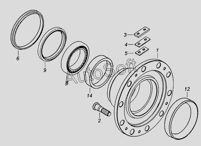 Ступица колеса камаз 43118 схема