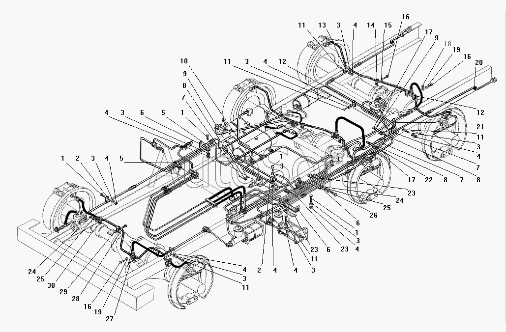 Схема тормозов урал