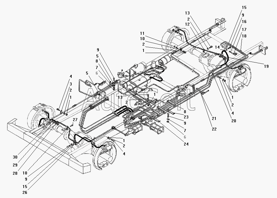 Тормозная автомобиля урал. Тормозная система Урал 43206. Тормозная система Урал 4320 Урал 4320. Тормозная система Урал 43206 схема. Тормозная пневмосистема Урал 4320.