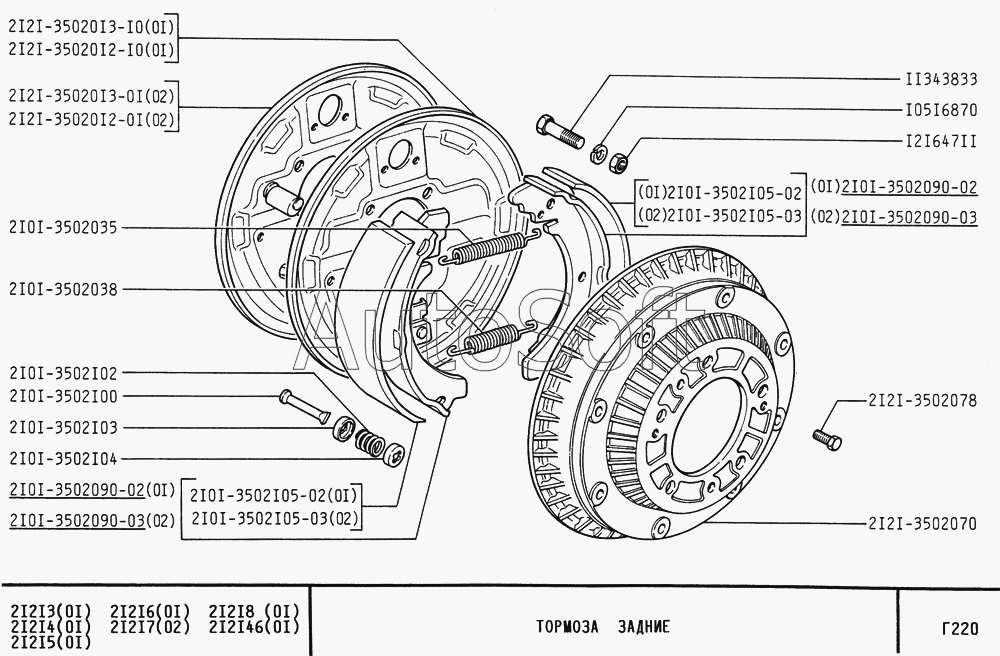 Ваз 2121 схема тормозов