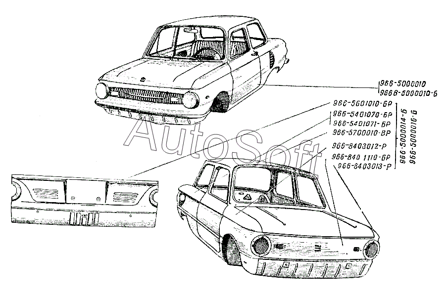 Заз 968 м чертежи